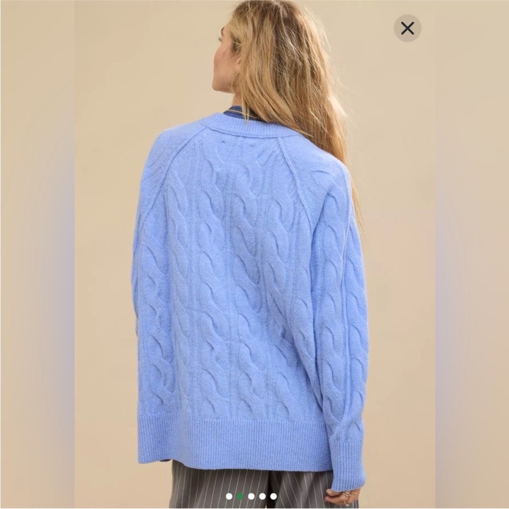 Aerie periwinkle Blue Cable Knit Sweater - Picture 2 of 7